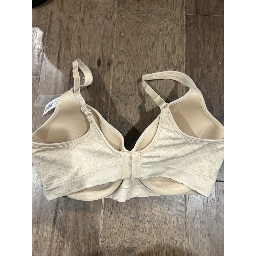 NWT 40C Cabernet Seamless jacquard Underwire Bra Nude Lightly Padded Textured - Picture 4 of 9